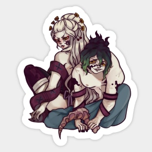 Kny-Daki and Gyutaro Sticker